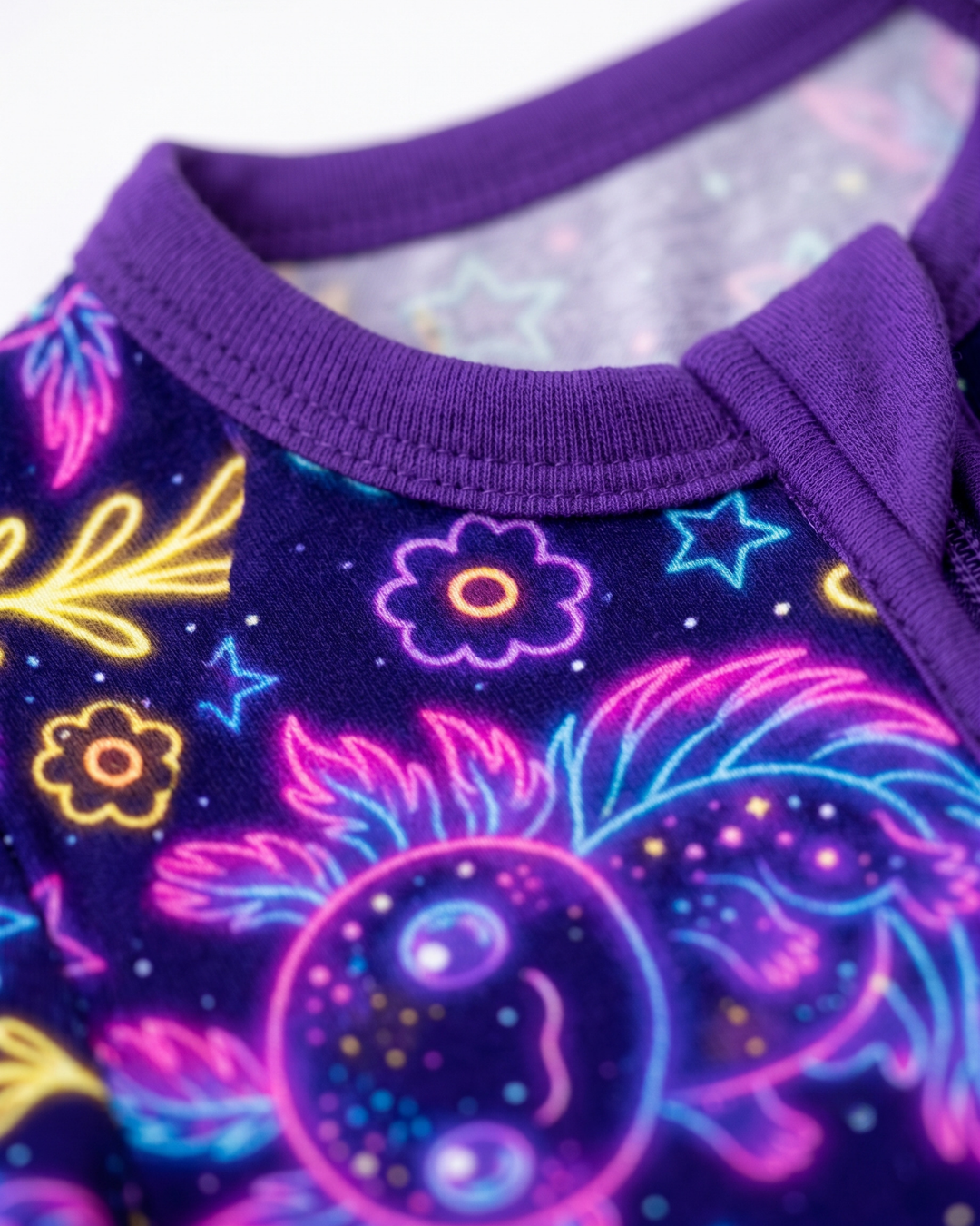 Neon Axolotl Bamboo Convertible Zippy
