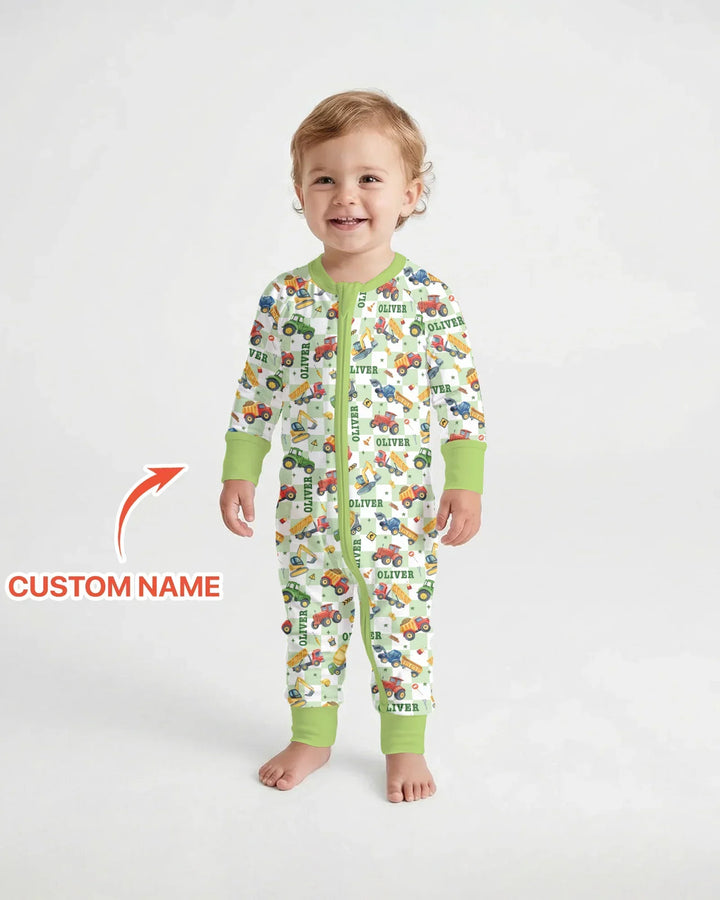 Under Construction Custom Name Bamboo Convertible Zippy