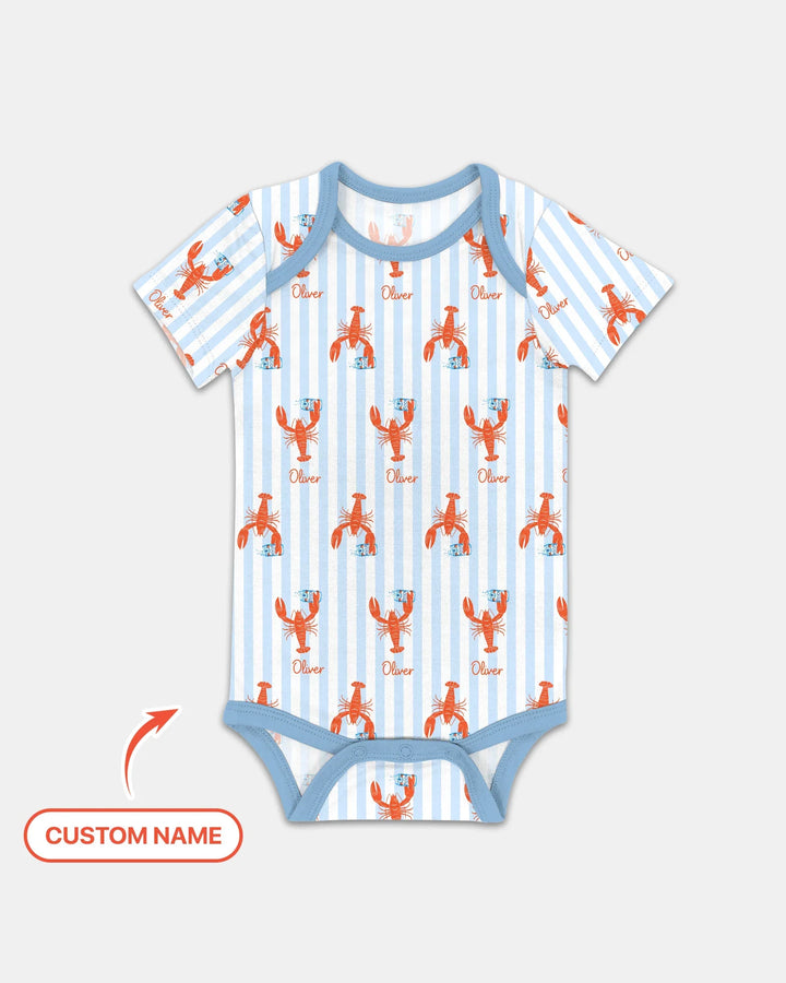 Custom Name Crawfish Beer Season Bamboo Bodysuit