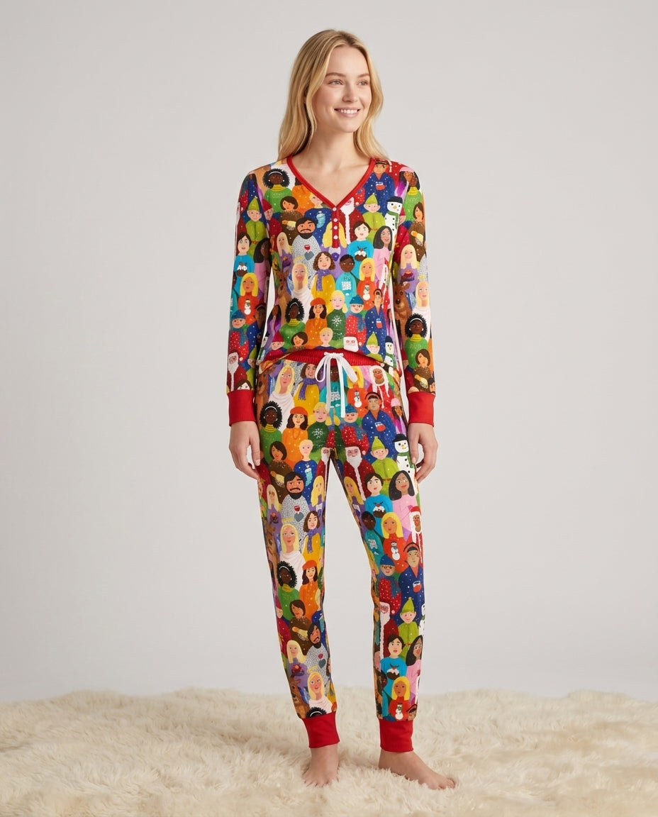 Together for Christmas Bamboo Women Pajama Set