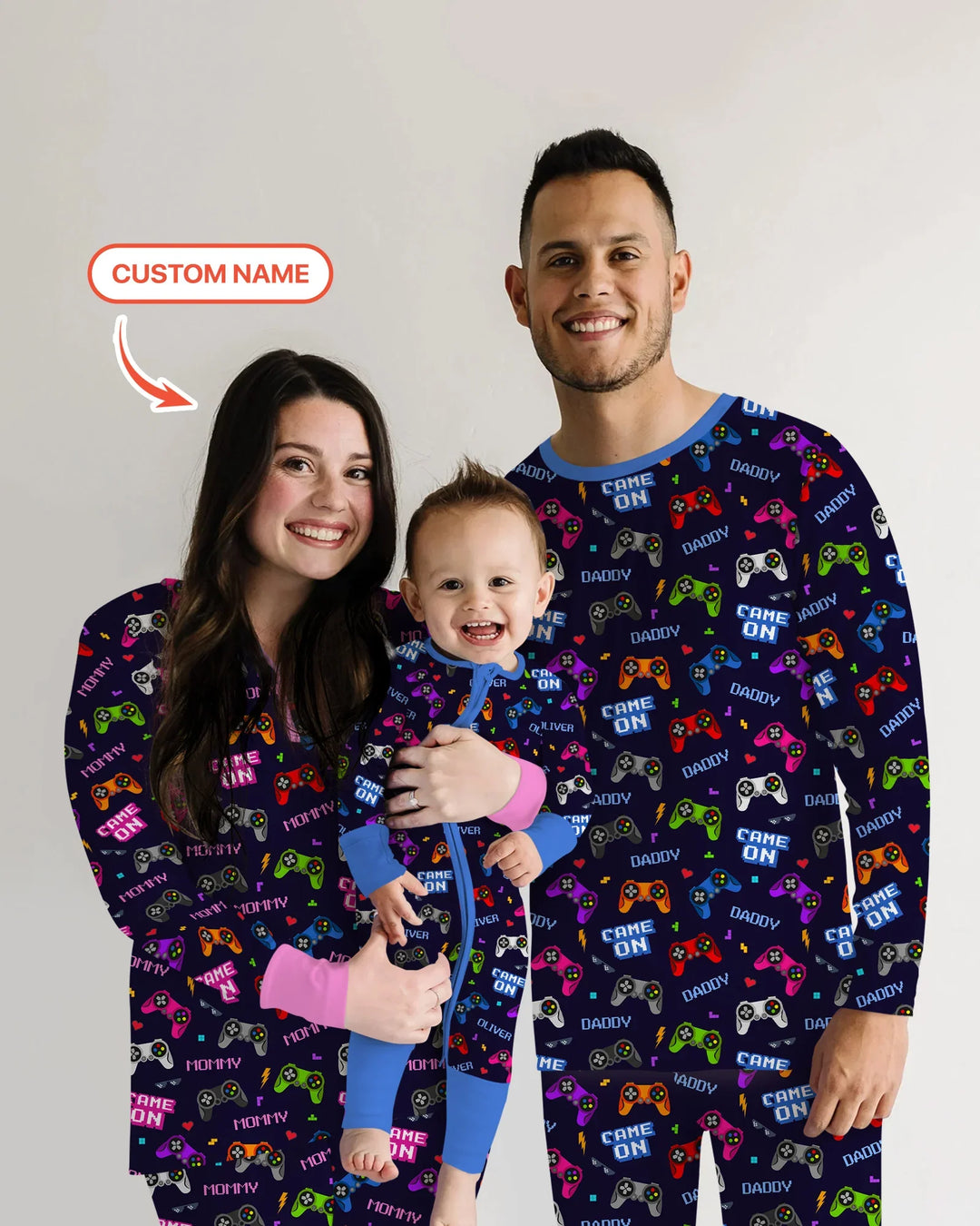 Custom Name Game On Family Matching Bamboo Convertible Zippy