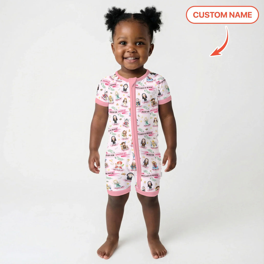 Holy Saints of Heaven Custom Name Bamboo Shorty Zippy