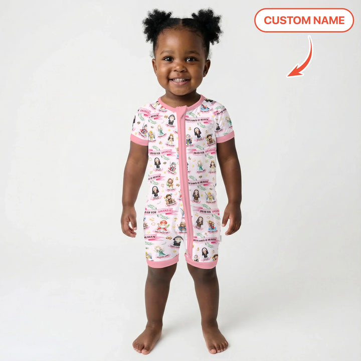 Holy Saints of Heaven Custom Name Bamboo Shorty Zippy