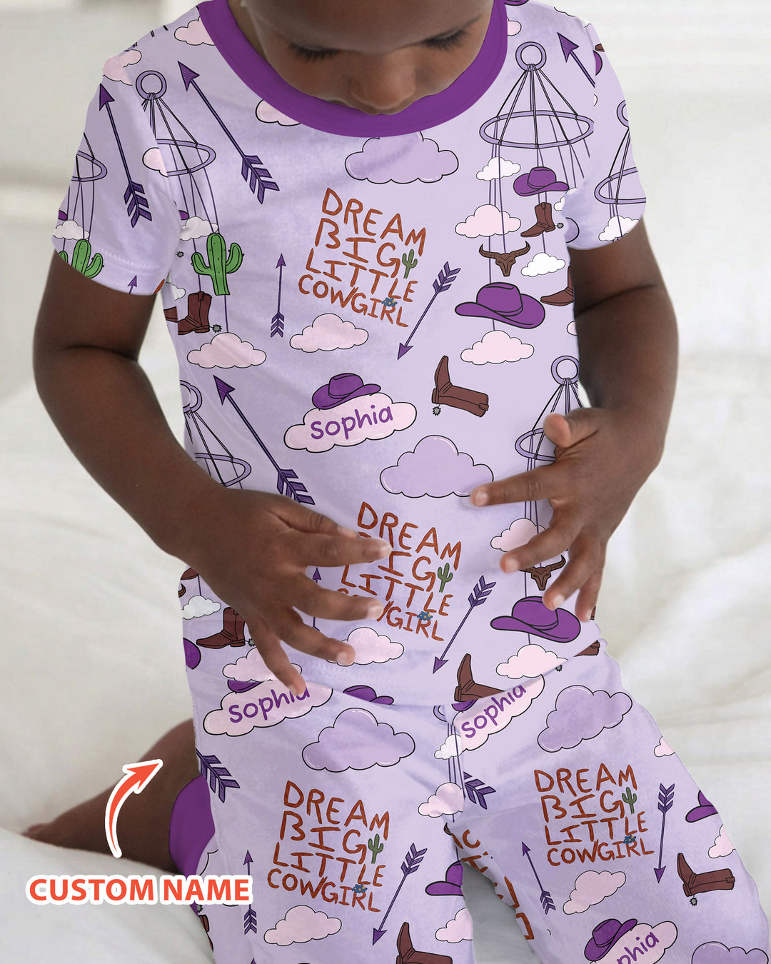 CUSTOM Template Bamboo Two Piece Short Sleeve Pyjamas Set