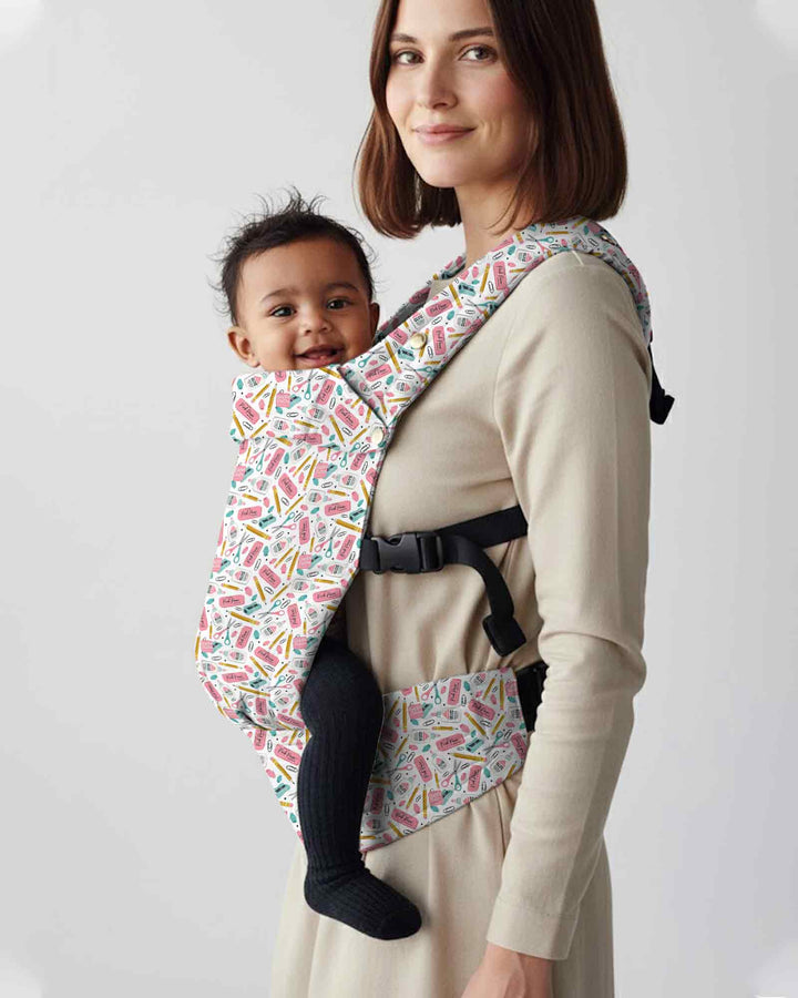 Pink Power School Supplies Baby Carrier
