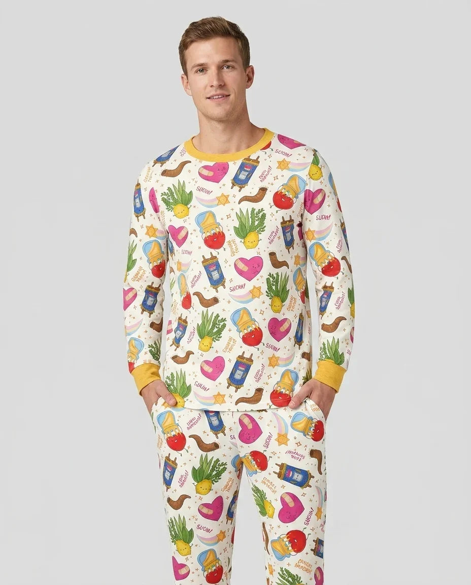 Jewish High Holidays Bamboo Men's Pajama Set