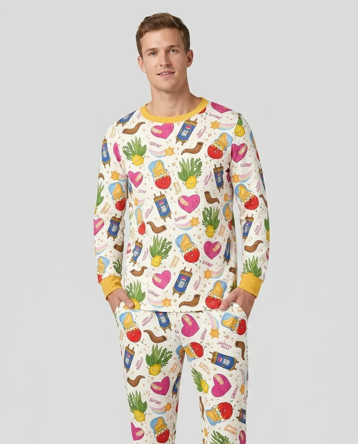 Jewish High Holidays Bamboo Men's Pajama Set