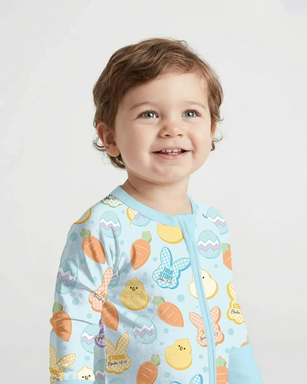 Easter Christian Bunny Bamboo Convertible Zippy