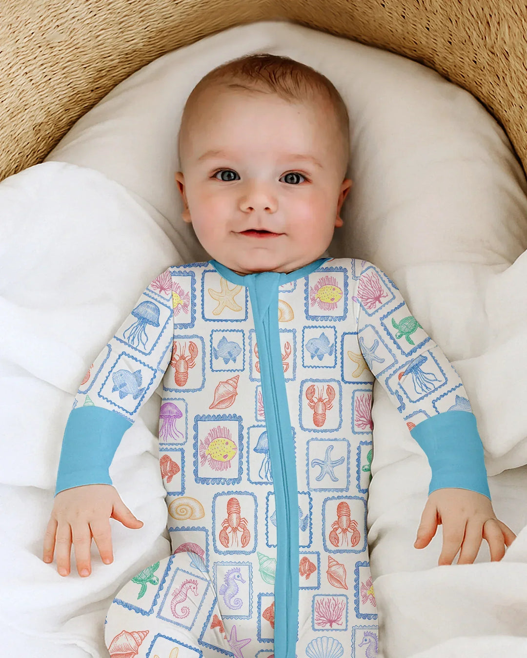Coastal Treasures Family Matching Bamboo Convertible Zippy