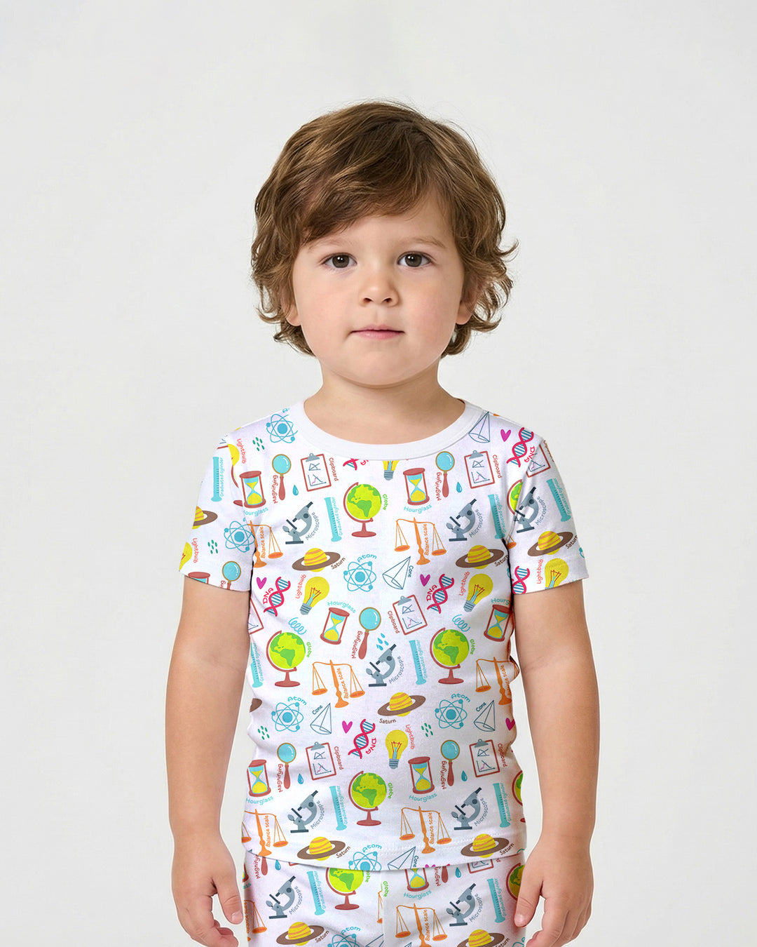 Template Bamboo Two Piece Short Sleeve Shorts Pyjamas Set