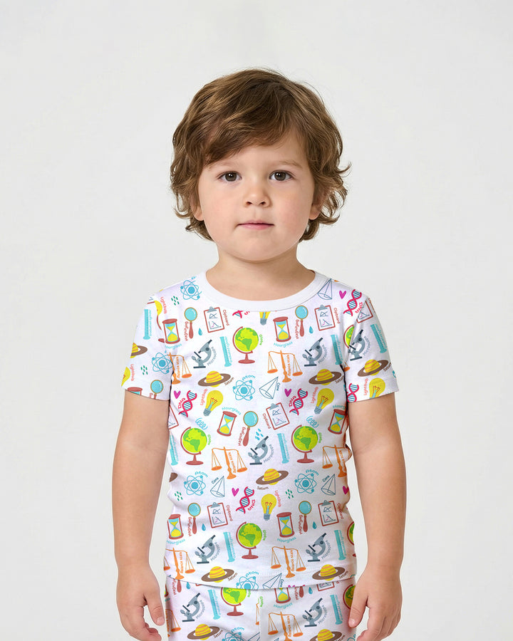 Template Bamboo Two Piece Short Sleeve Shorts Pyjamas Set