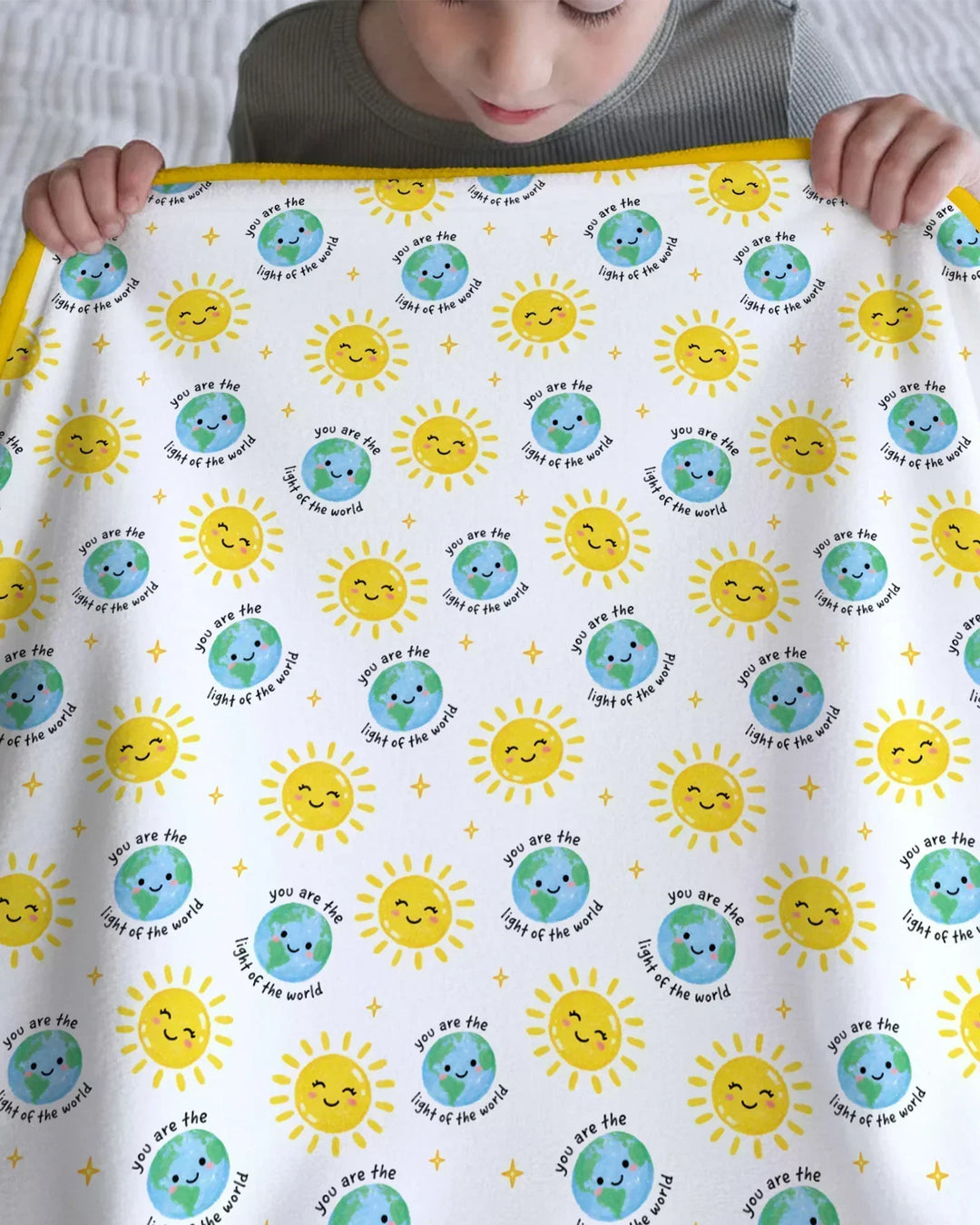 Matthew 5:14 Light of the World Bamboo Blanket