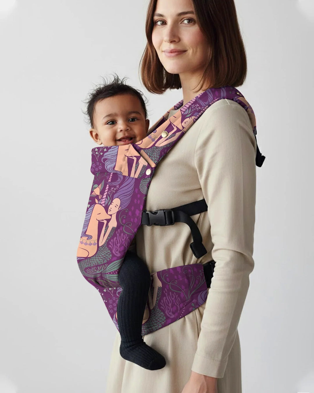 Whimsical Mermaid Garden Dream Baby Carrier