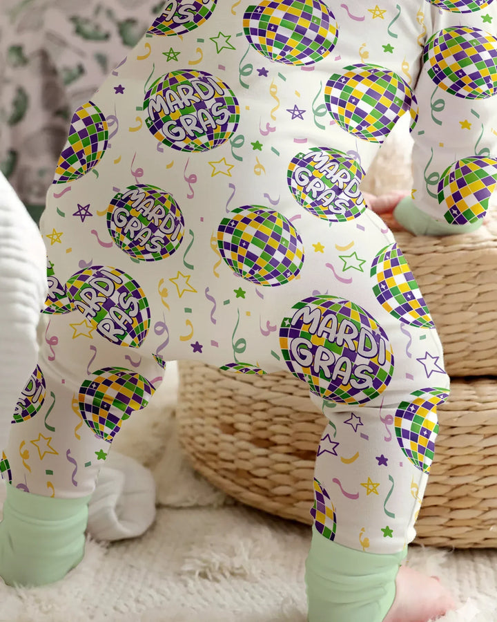 Mardi Gras Disco Ball Bamboo Convertible Zippy
