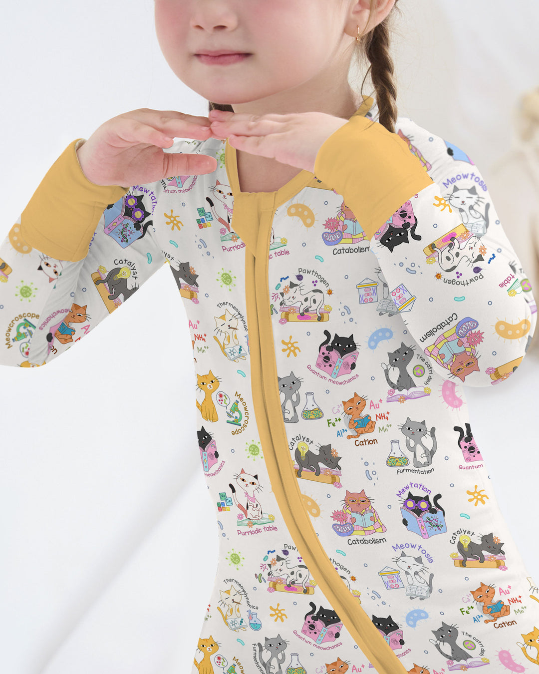 Funny Cat Love Scientist Bamboo Convertible Zippy