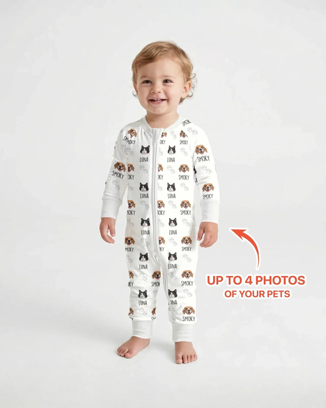 Custom Name and Pet Photos Bamboo Convertible Zippy