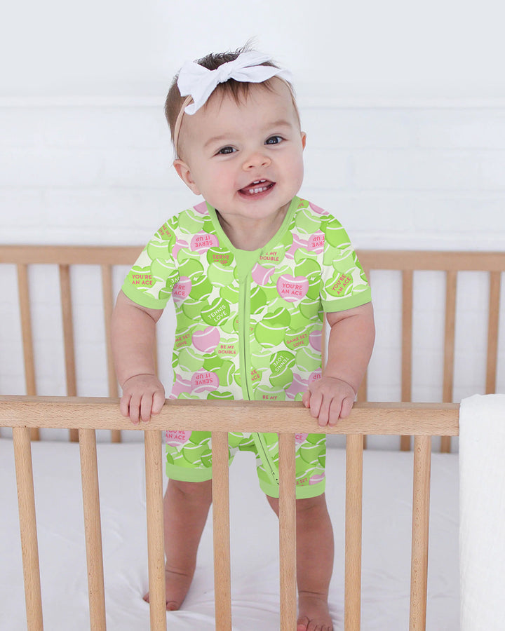 Tennis Candy Family Matching Bamboo Shorty Zippy