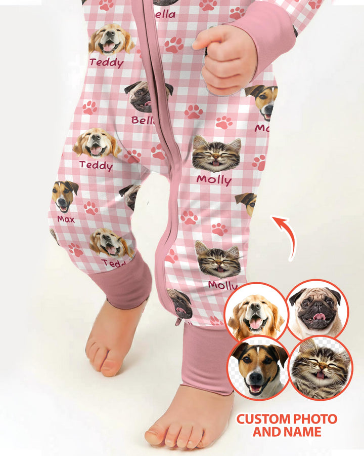 Custom Pet Photo With Name Bamboo Convertible Zippy