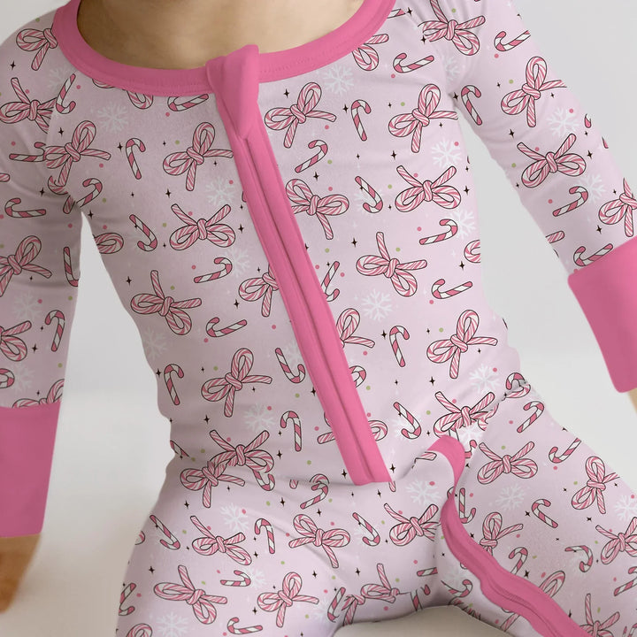 Pink Candy Bows Bamboo Convertible Zippy