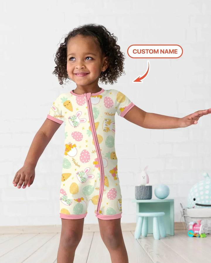 Retro Easter Bamboo Shorty Zippy