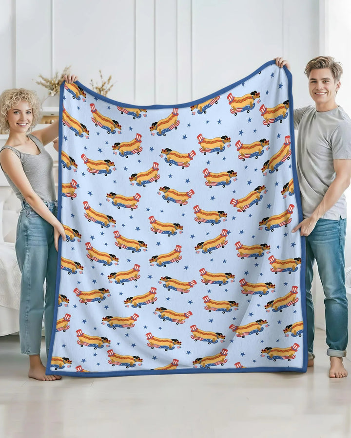 American Hot Dog Bamboo Blanket