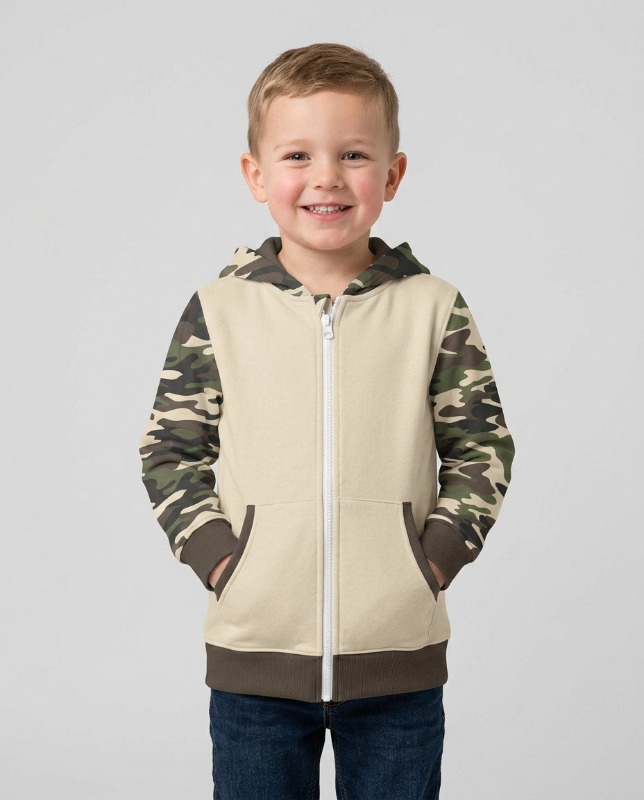 Back To School Monster Truck Dino Bamboo Zip Hoodie