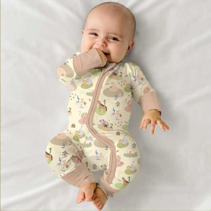 Farm Animal Counting Bamboo Convertible Zippy