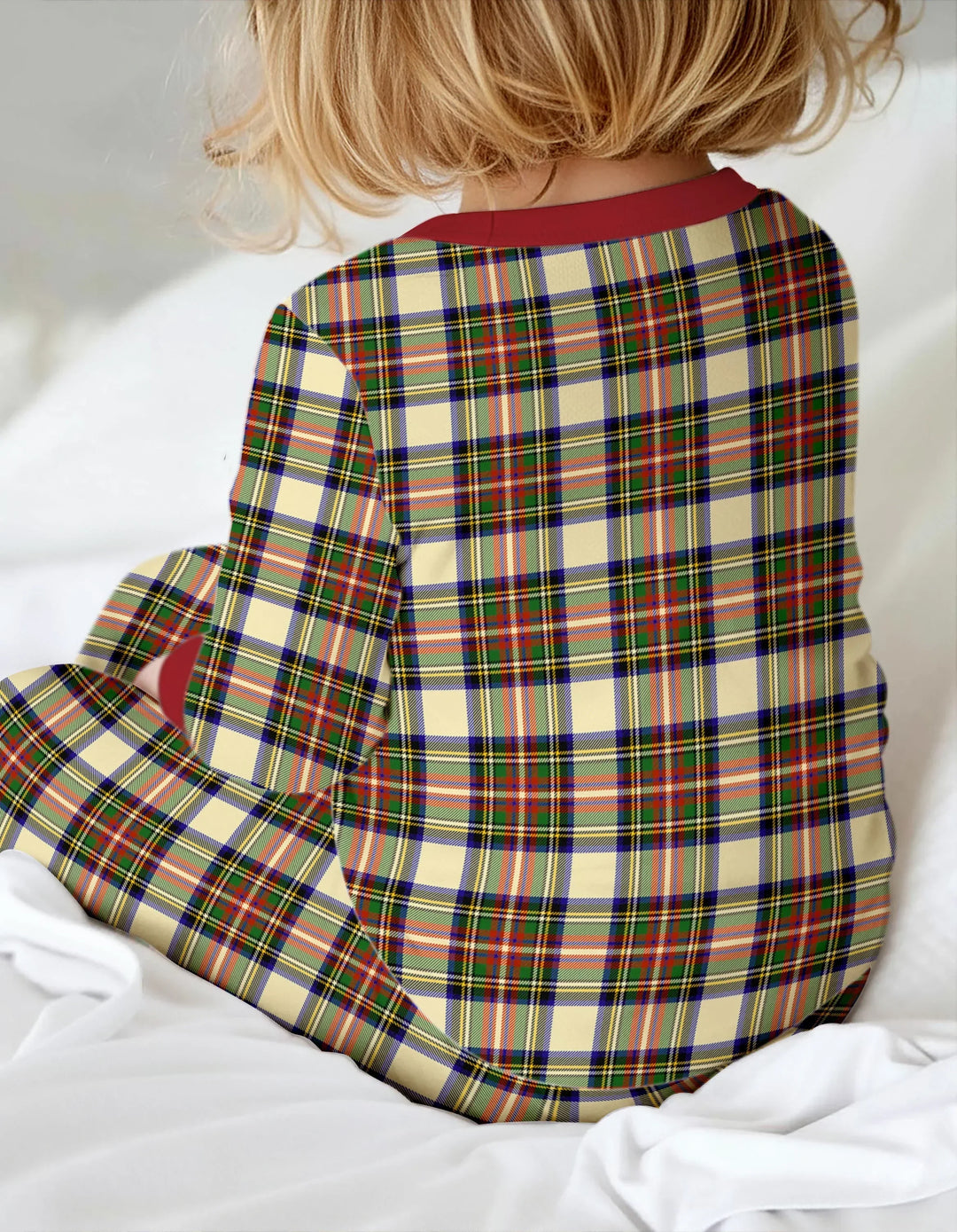 Cozy Evergreen Plaid Bamboo Two Piece Long Sleeve Pajama Set