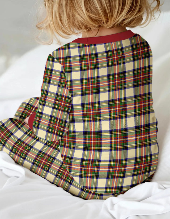 Cozy Evergreen Plaid Bamboo Two Piece Long Sleeve Pajama Set