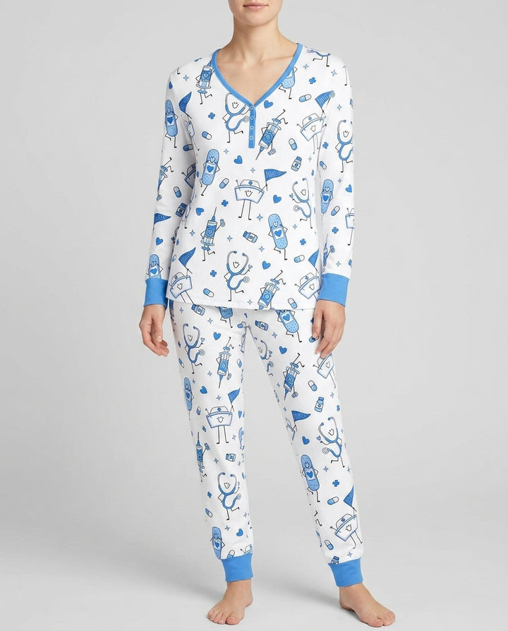 Cute Nurse Crew Bamboo Women Pajama Set
