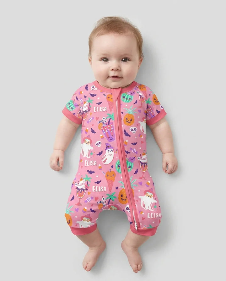 Summerween Doodles Bamboo Shorty Zippy