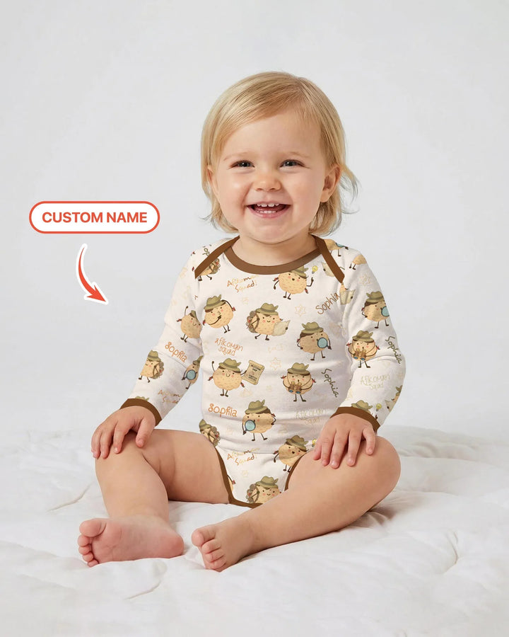 Custom Name Passover Afikoman Bamboo Bodysuit