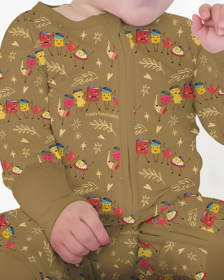 Let's Celebrate Rosh Hashanah Bamboo Convertible Zippy
