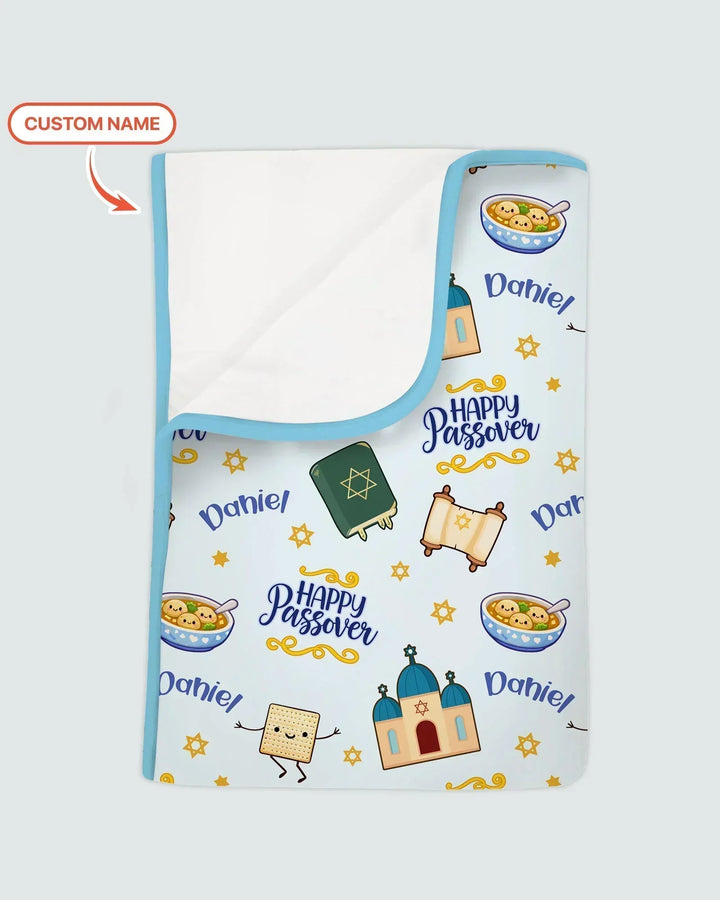 Custom name "Pesach Sameach" Bamboo Blanket