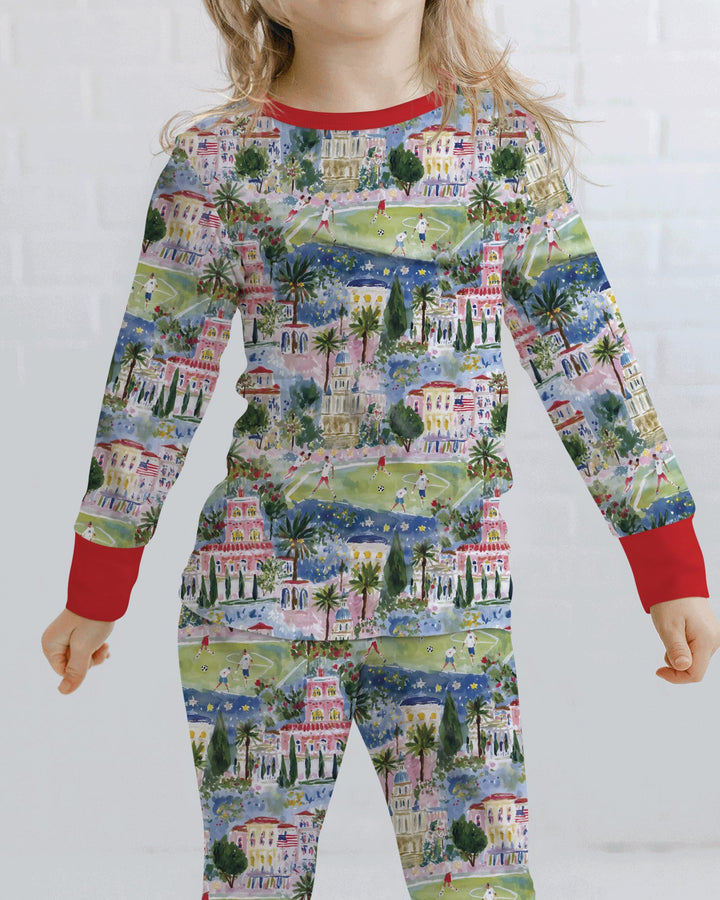 Soccer Tour 2026 Bamboo Two Piece Long Sleeve Pajama Set