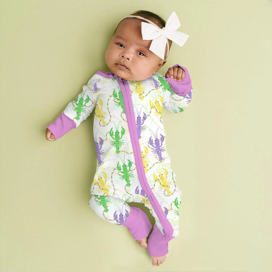Mardi Gras Crawfish Family Matching Bamboo Convertible Zippy
