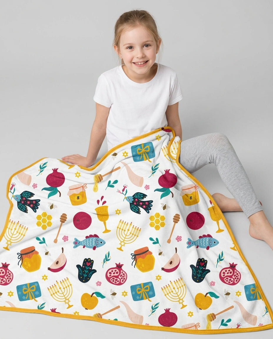 Shanah Tovah Party Bamboo Blanket