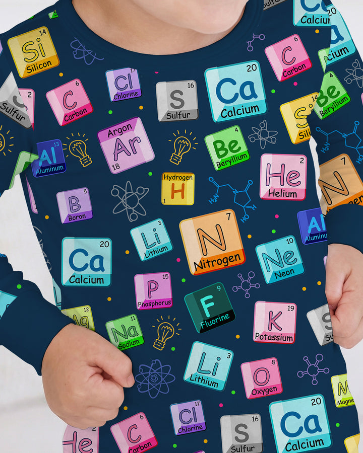 Science Elements Bamboo Two Piece Long Sleeve Pajama Set