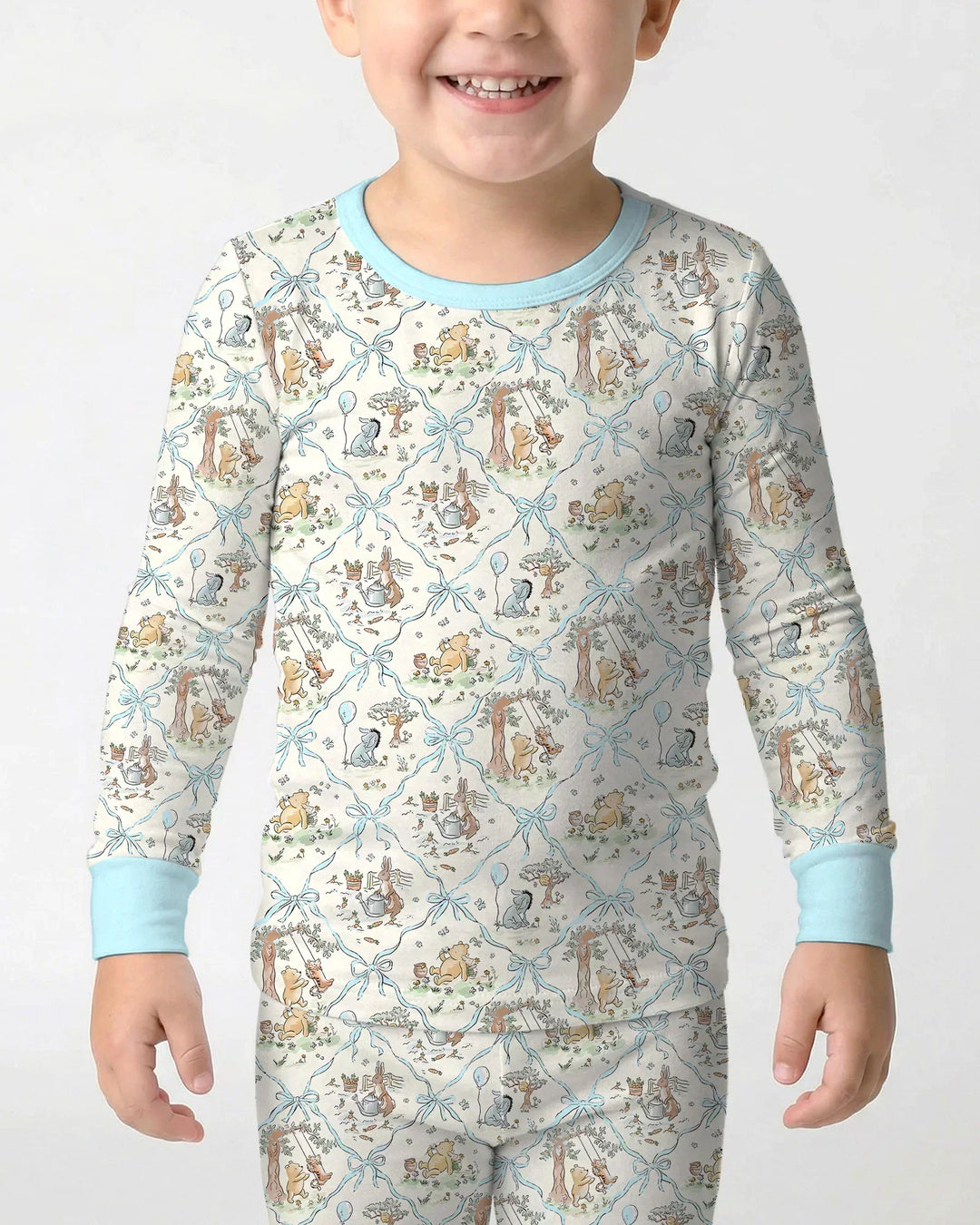 Spring Meadow Friends Bamboo Two Piece Long Sleeve Pajama Set