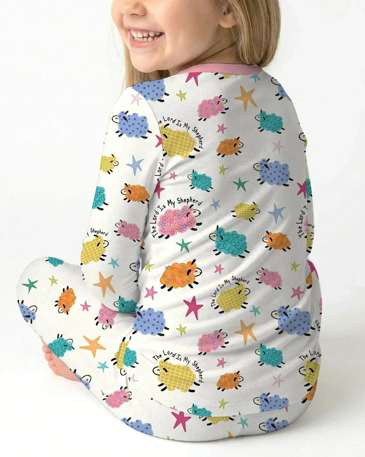 The Lord Is My Shepherd Bamboo Two Piece Long Sleeve Pajama Set