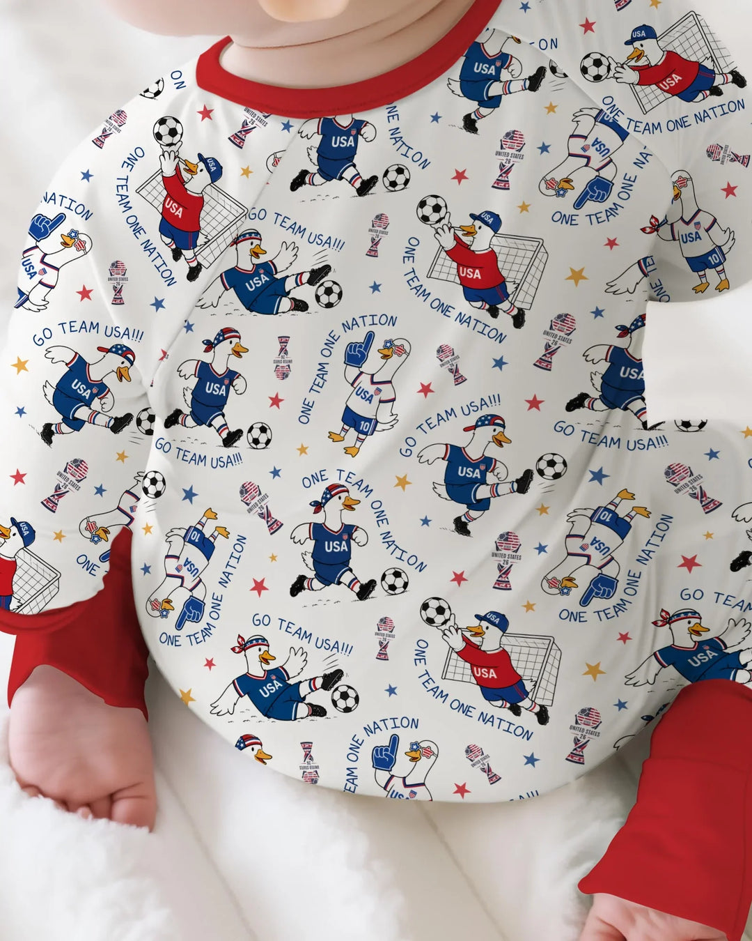 USA Soccer Goose Family Matching Bamboo Convertible Zippy