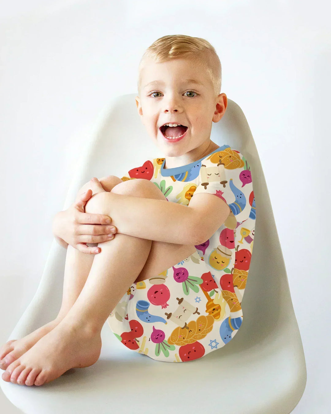 Shana Tova Rosh Hashanah Bamboo Two Piece Short Sleeve Shorts Pajama Set