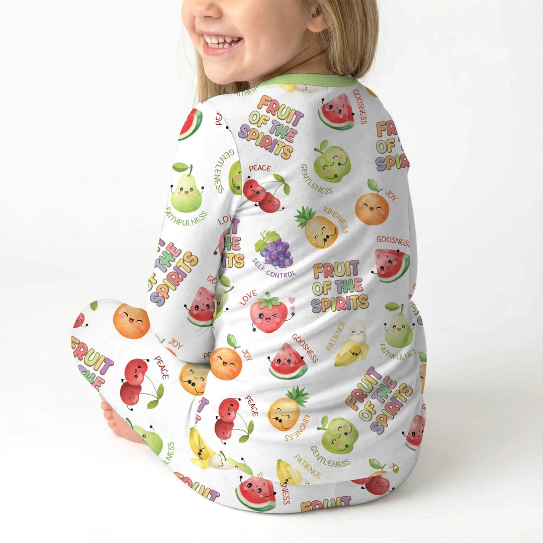 Fruit of the Spirit Bamboo Two Piece Long Sleeve Pajama Set
