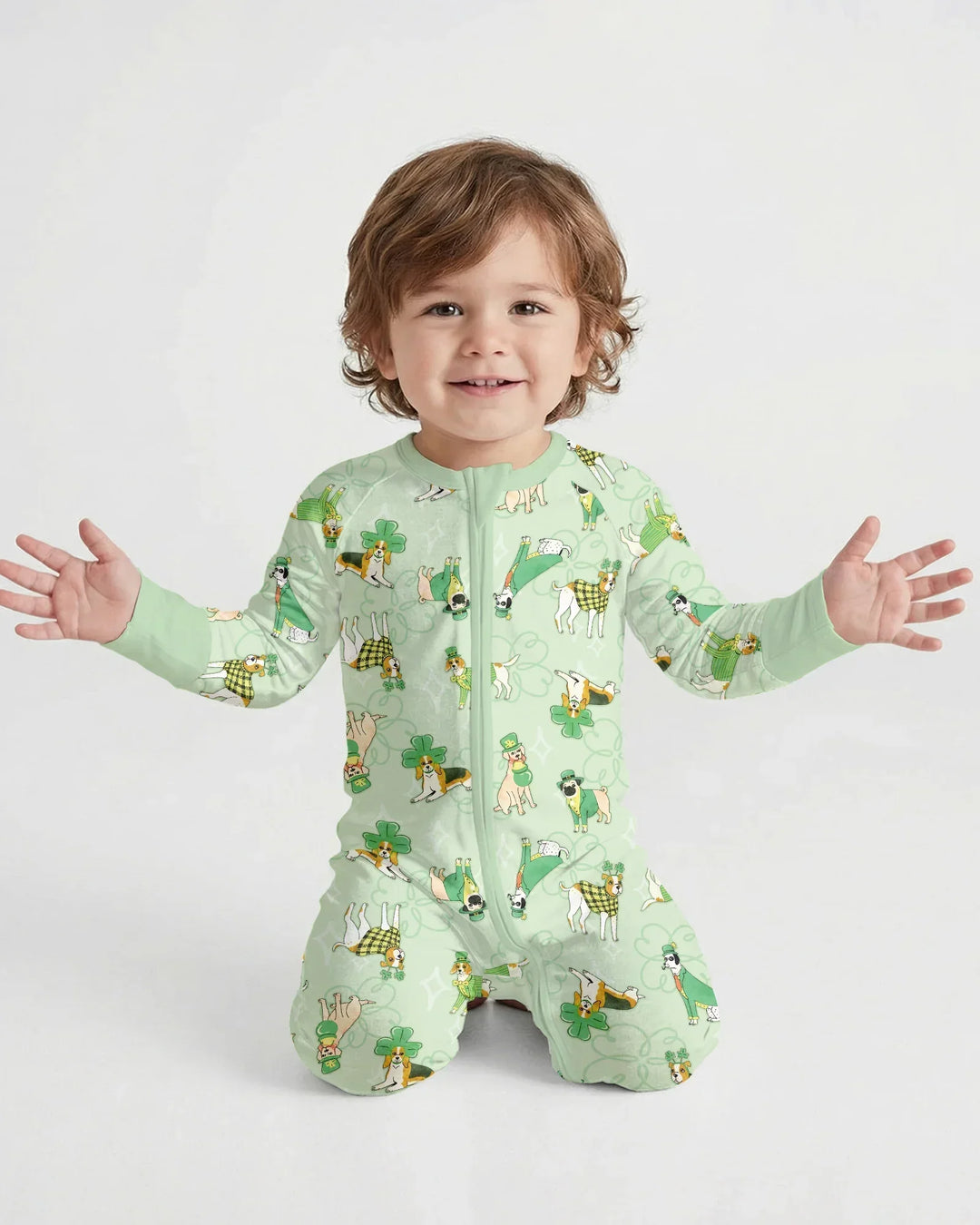 St. Patrick's Day Puppies Bamboo Convertible Zippy