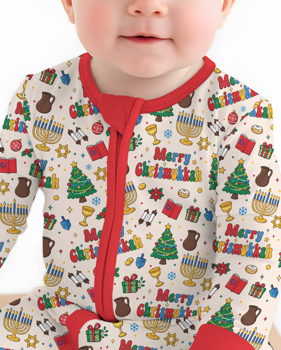 Merry Chrismukkah Bamboo Convertible Zippy