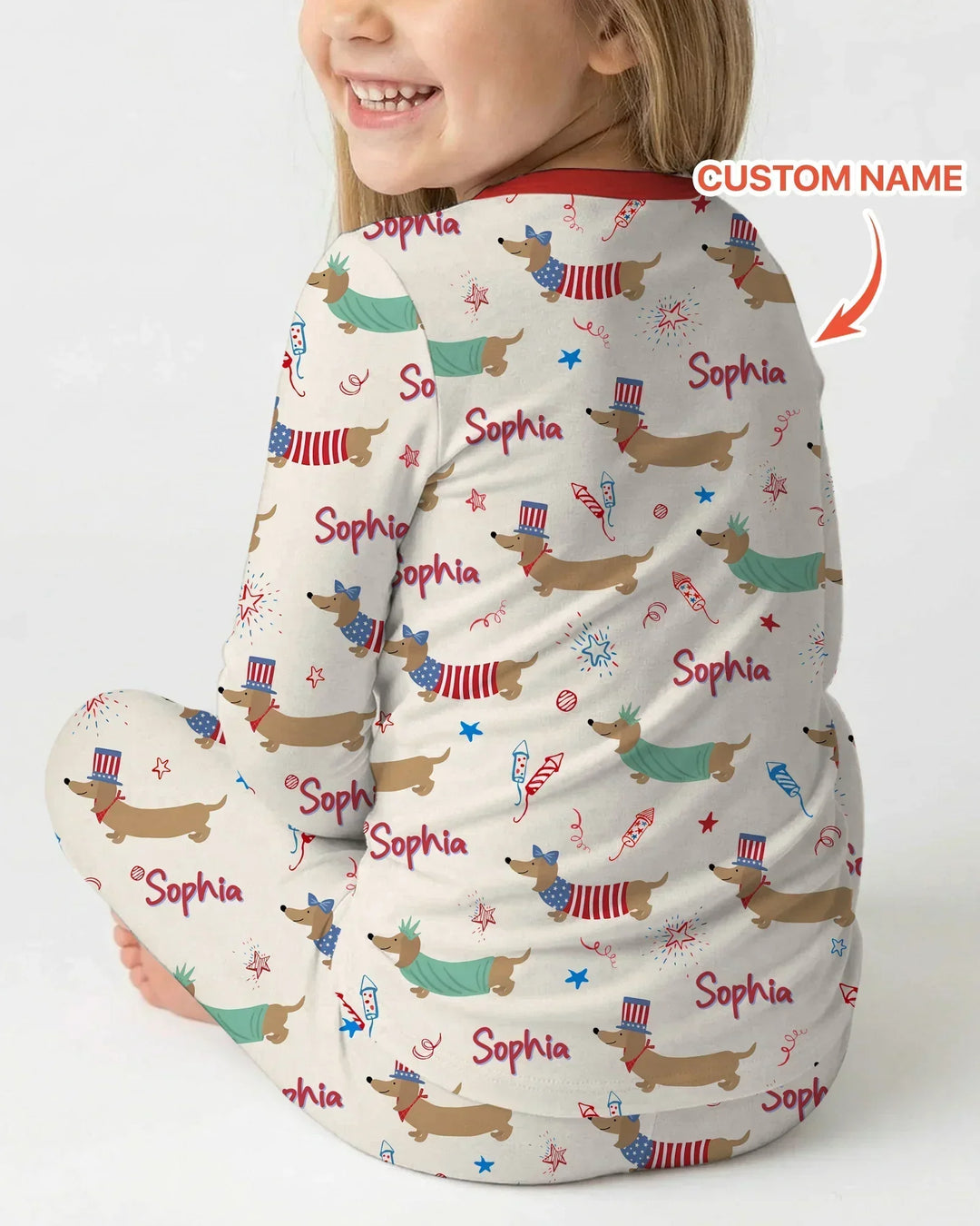 250 Years Of Freedom Bamboo Two Piece Long Sleeve Pajama Set