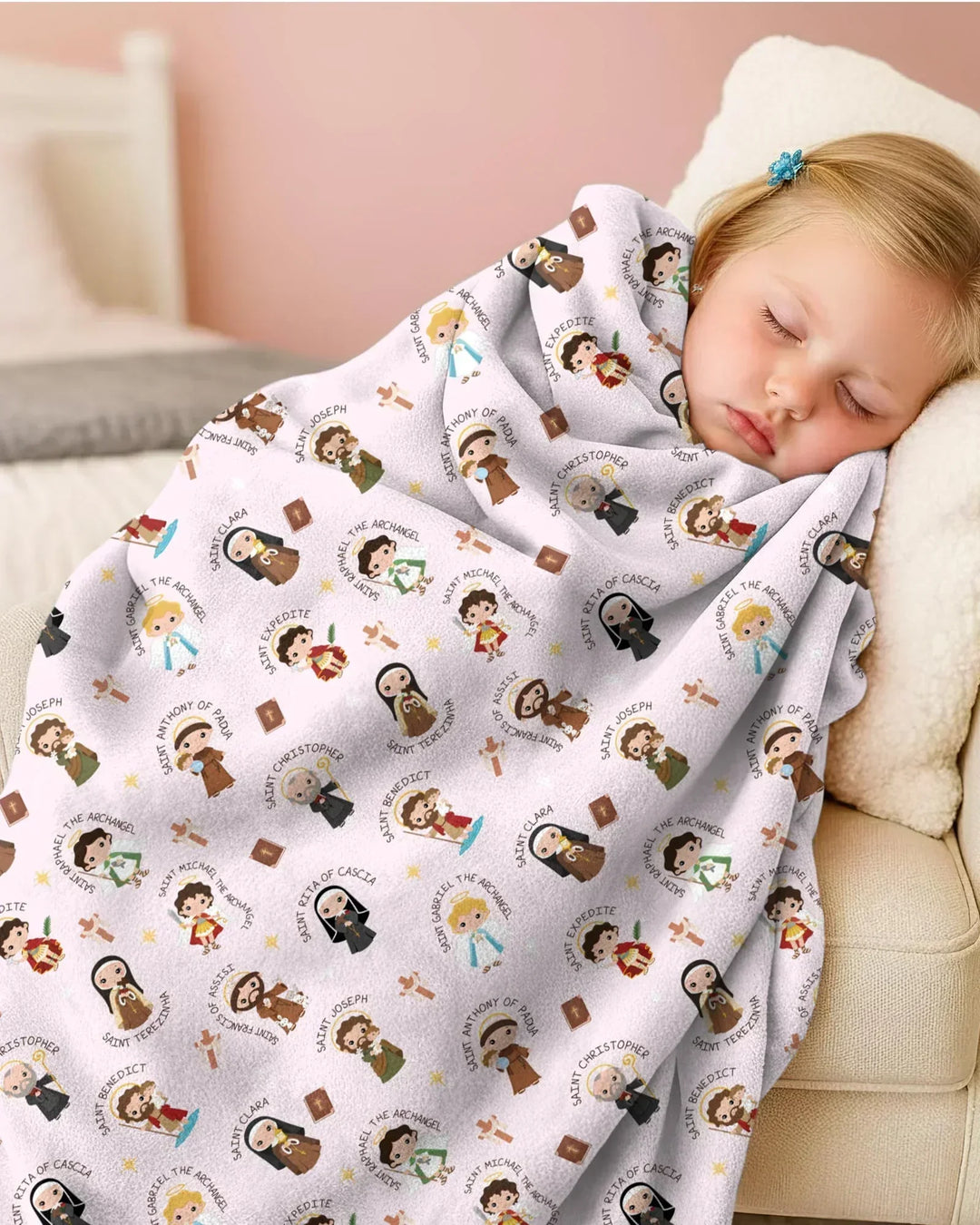 Saints in the Clouds Bamboo Blanket