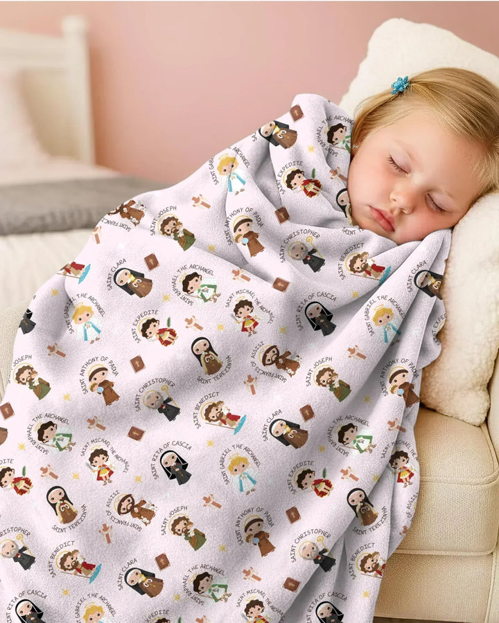 Saints in the Clouds Bamboo Blanket