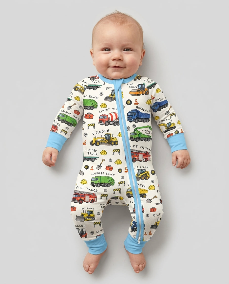 Construction Truck Bamboo Convertible Zippy