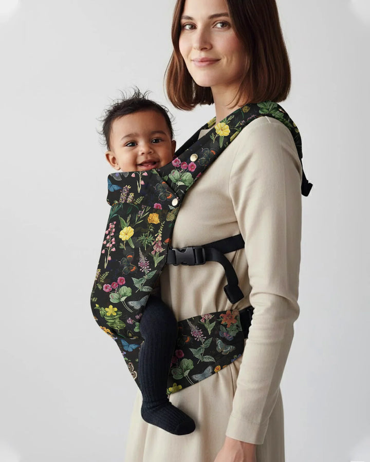 Midnight Botanical Butterfly Garden Baby Carrier